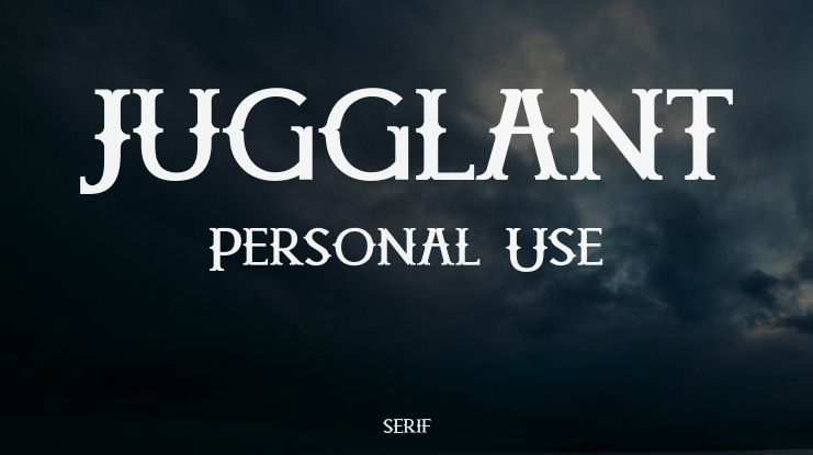 Jugglant Personal Use Font
