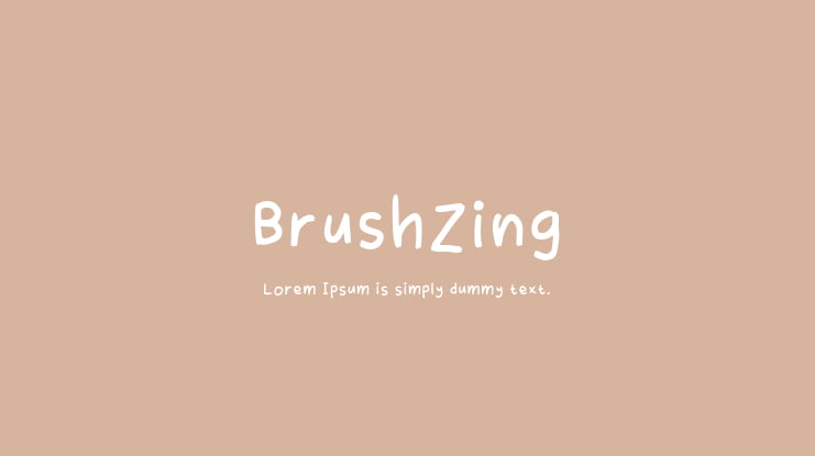Brushzing Font