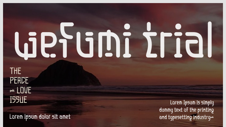 wefumi trial Font