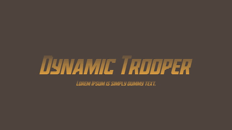 Dynamic Trooper Font Family