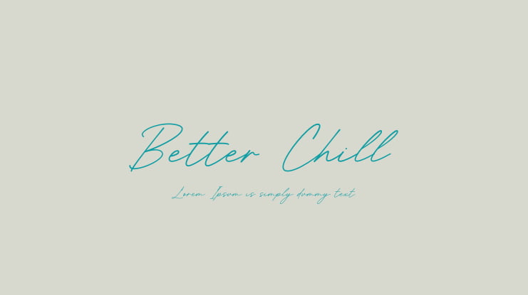 Better Chill Font