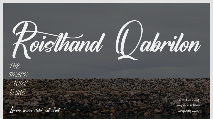 Roisthand Qabrilon Font