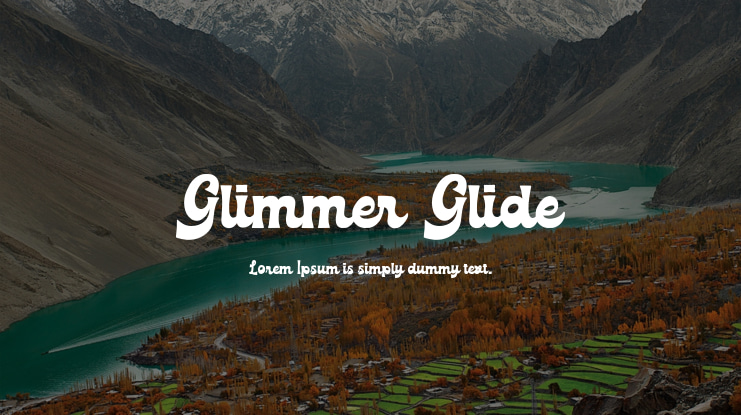 Glimmer Glide Font