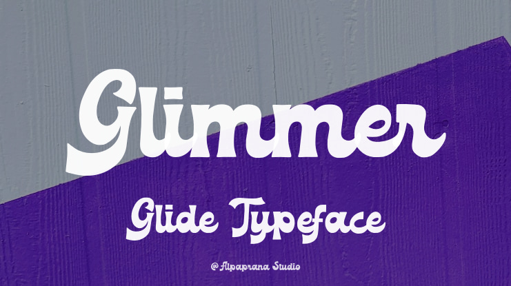 Glimmer Glide Font