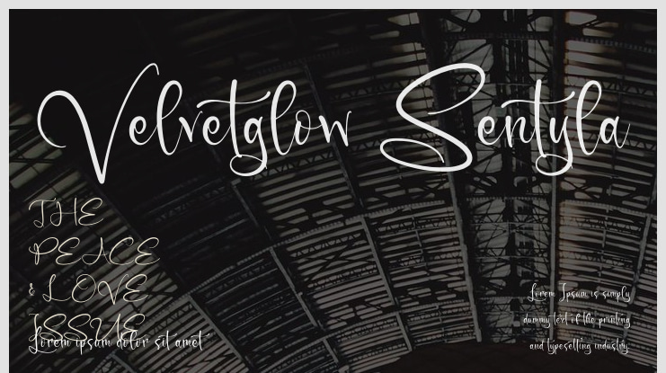 Velvetglow Sentyla Font