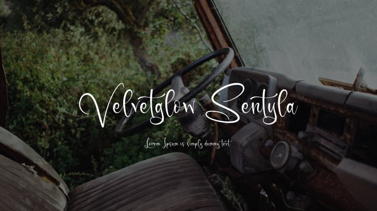 Velvetglow Sentyla Font