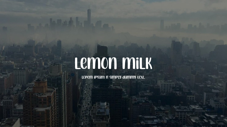 Lemon Milk Font