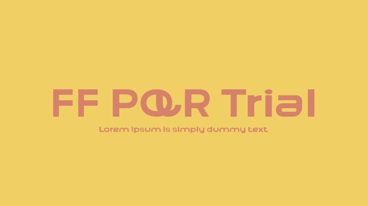 FF PQR Trial Font