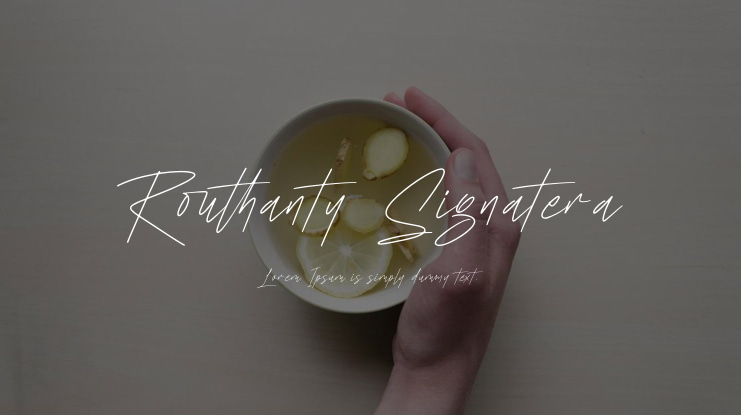 Routhanty Signatera Font