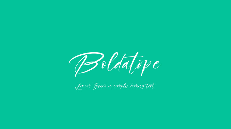 Boldatope Font