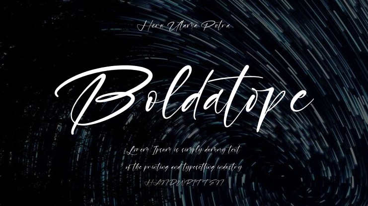 Boldatope Font
