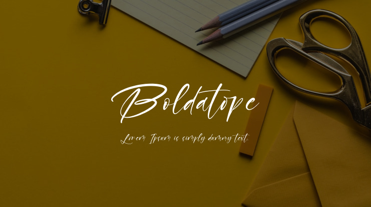 Boldatope Font