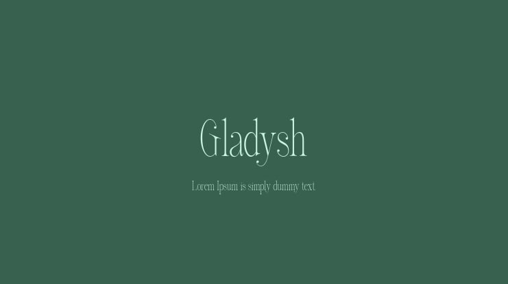 Gladysh Font Family