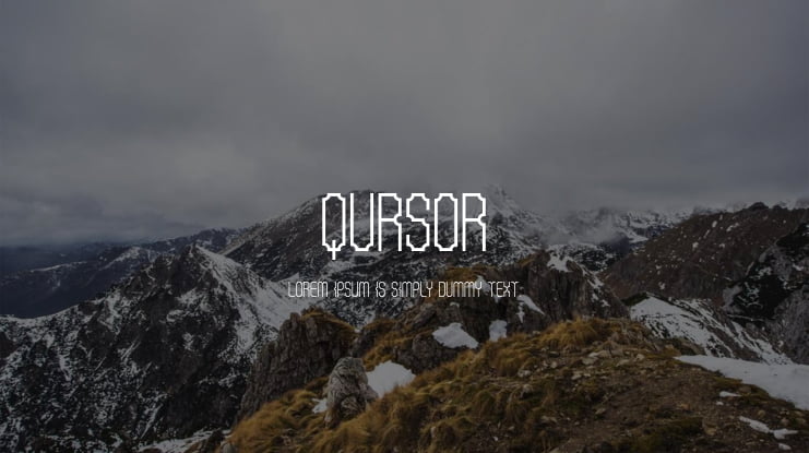 Qursor Font