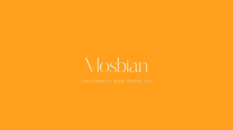 Mosbian Font