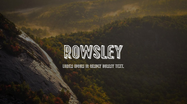 Rowsley Font Family