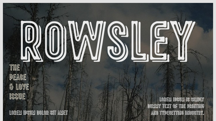Rowsley Font Family