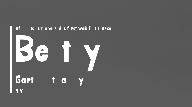 Bently Garth Font
