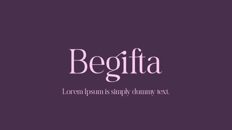 Begifta Font