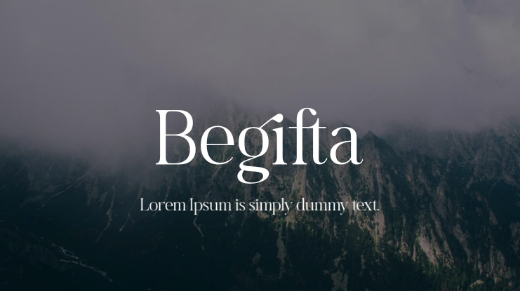 Begifta Font