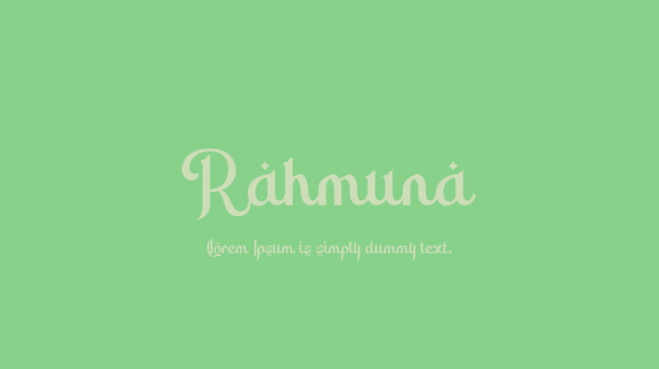 Rahmuna Font Family
