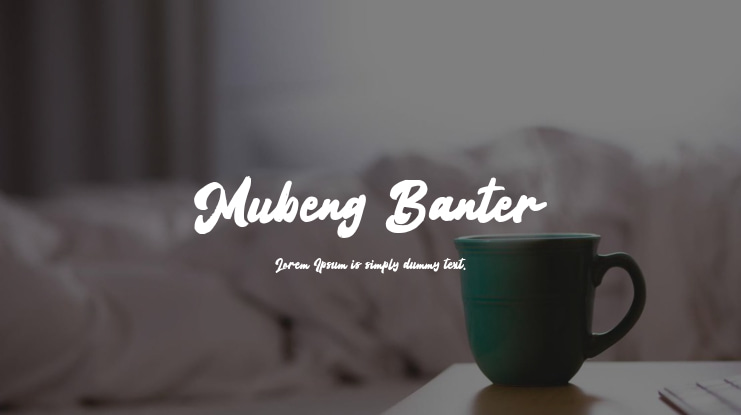 Mubeng Banter Font
