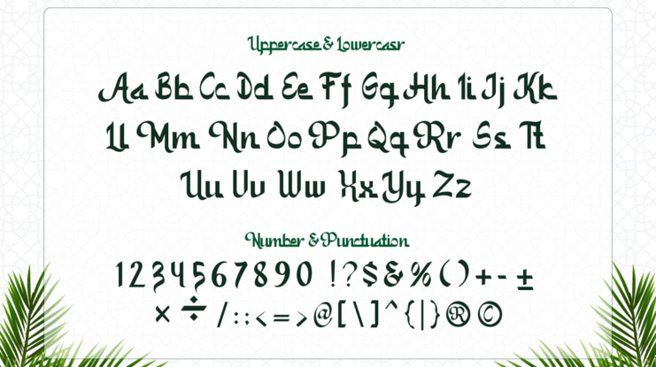 Kamali - An Arabic Style Typeface Font