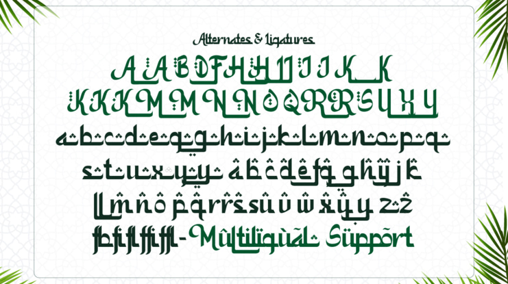 Kamali - An Arabic Style Typeface Font