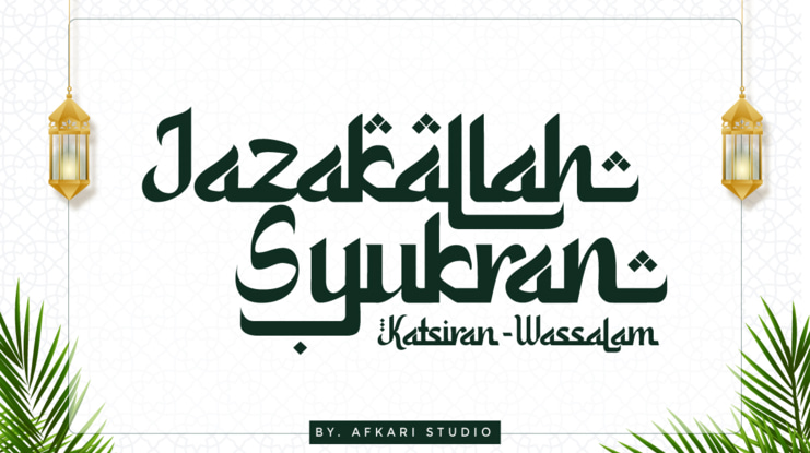 Kamali - An Arabic Style Typeface Font