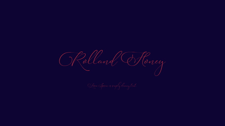 Rolland Honey Font