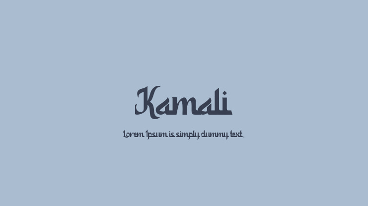 Kamali Font