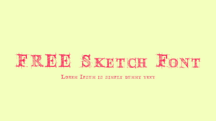 FREE Sketch Font