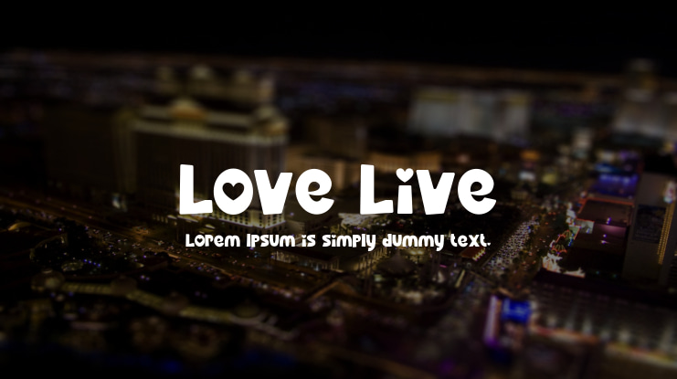 Love Live Font