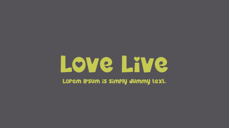 Love Live Font