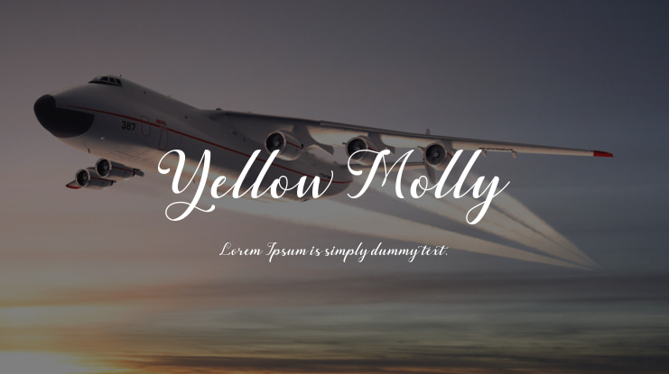 Yellow Molly Font