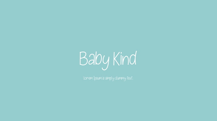 Baby Kind Font
