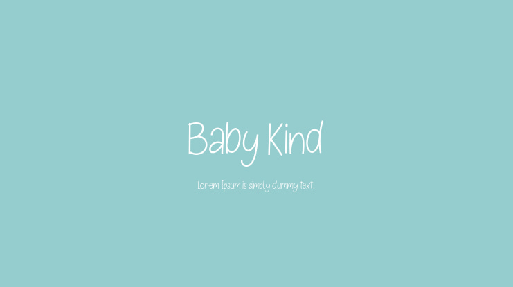 Baby Kind Font