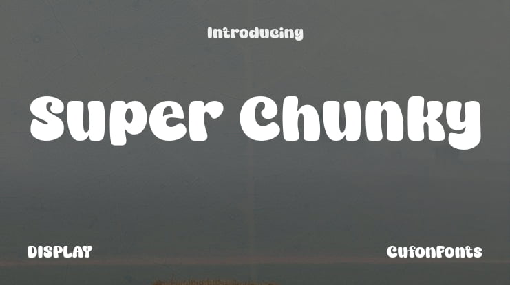 Super Chunky Font