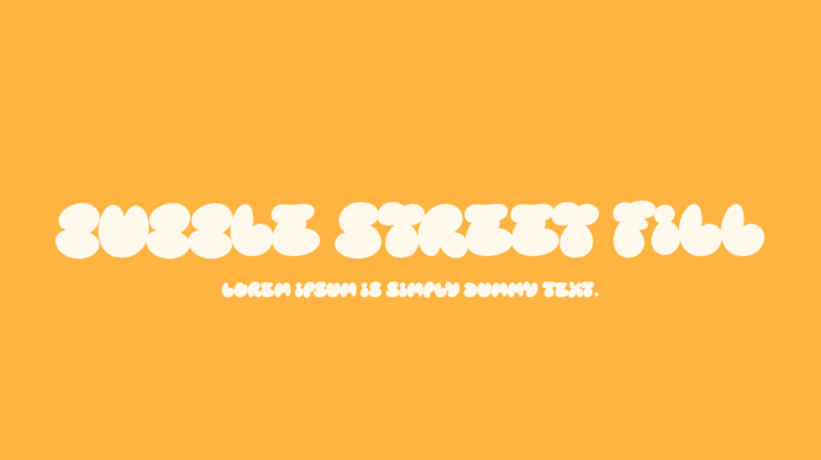 Bubble Street Fill Font Family