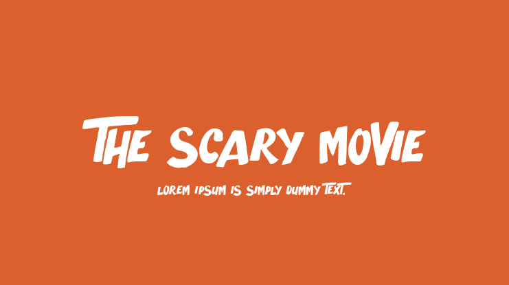 The Scary Movie Font