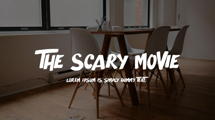 The Scary Movie Font