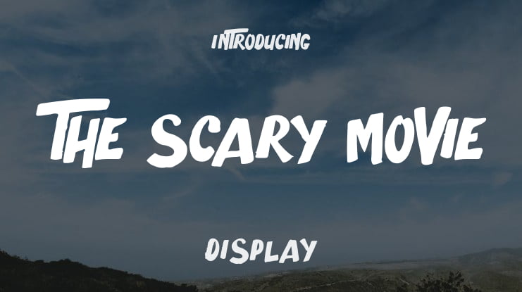The Scary Movie Font