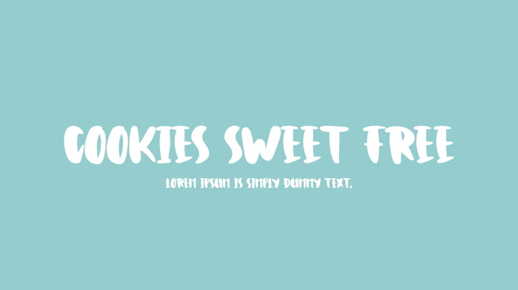 Cookies Sweet Free Font