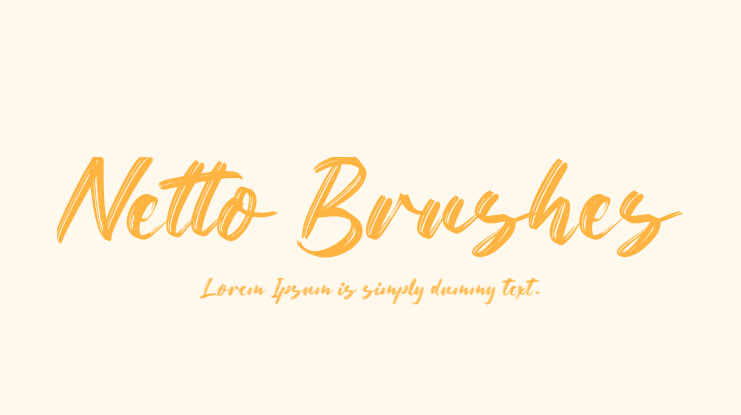 Netto Brushes Font