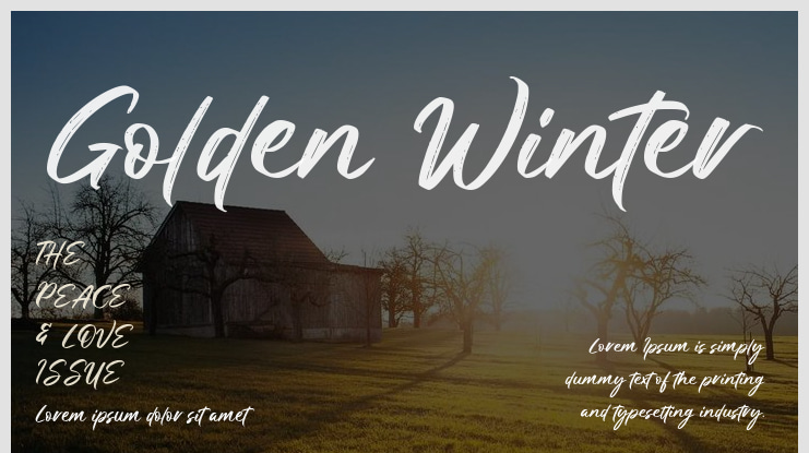 Golden Winter Font
