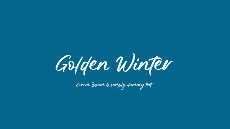 Golden Winter Font