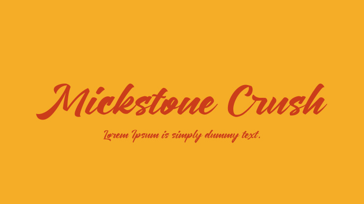 Mickstone Crush Font