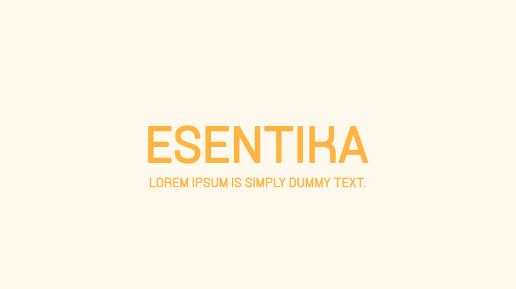Esentika Font