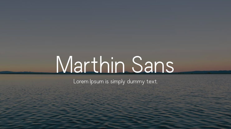 Marthin Sans Font