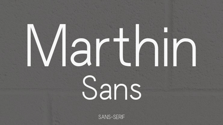 Marthin Sans Font